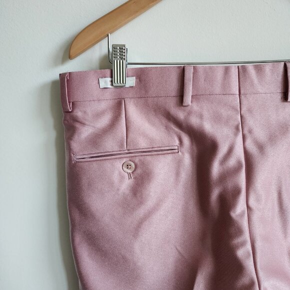 35x30 Pink Pants New Jos A Bank Skinny Fit Trouser Pant Polyester Nwt Mens Size - Picture 7 of 17